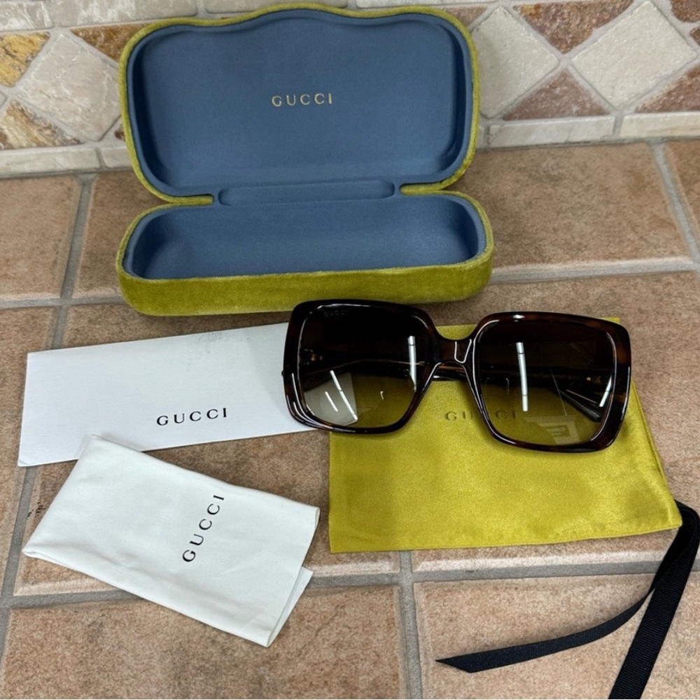 🆕✨Gucci GG0632S Havana Square Sunglasses ✨